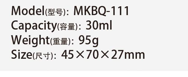 Original catalog specifications for MKBQ-111