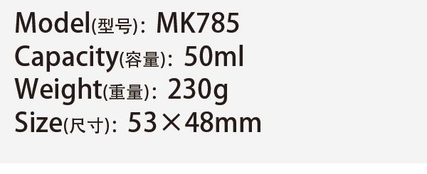 Original catalog specifications for MK785