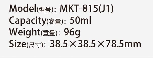 Original catalog specifications for MKT-815(J1)