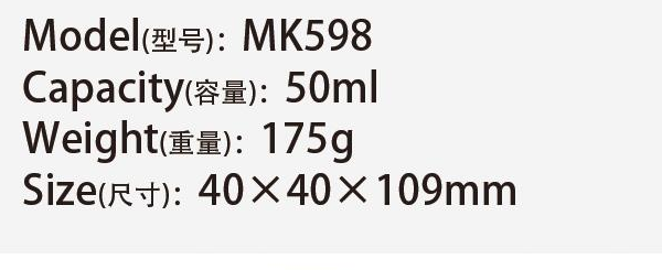 Original catalog specifications for MK598
