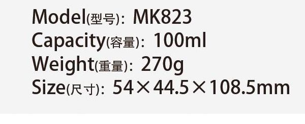 Original catalog specifications for MK823
