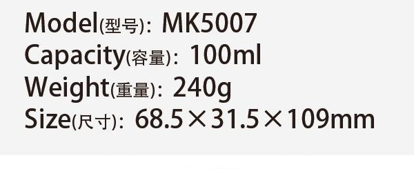 Original catalog specifications for MK5007