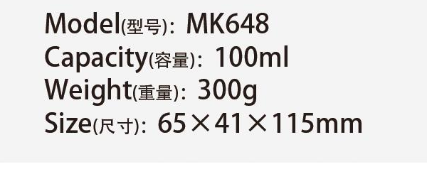 Original catalog specifications for MK648